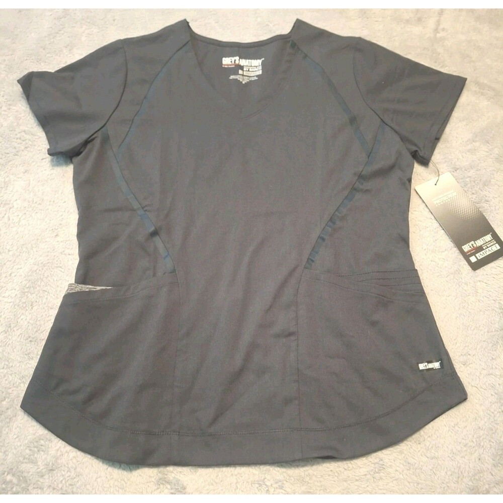 Grey’s Anatomy By Barco Impact Blue Steel Women’s Workwear Scrubs Shirt Medium